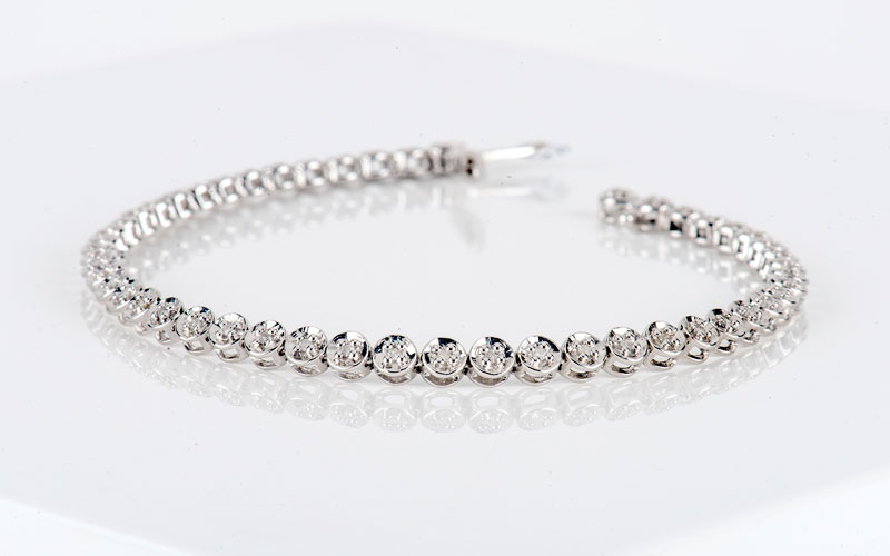 Tennis bracelet lab grown diamonds